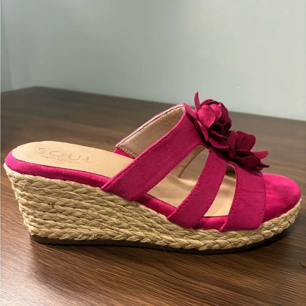 SOUL Naturalizer Pink Floral Espadrilles‎ NWOT Size 11